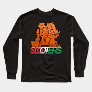 scooters doodle Long Sleeve T-Shirt